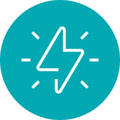 glowing lightning bolt