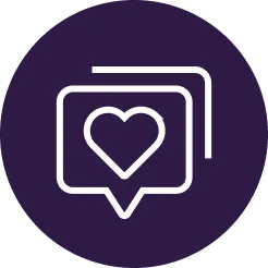 floating conversation bubbles